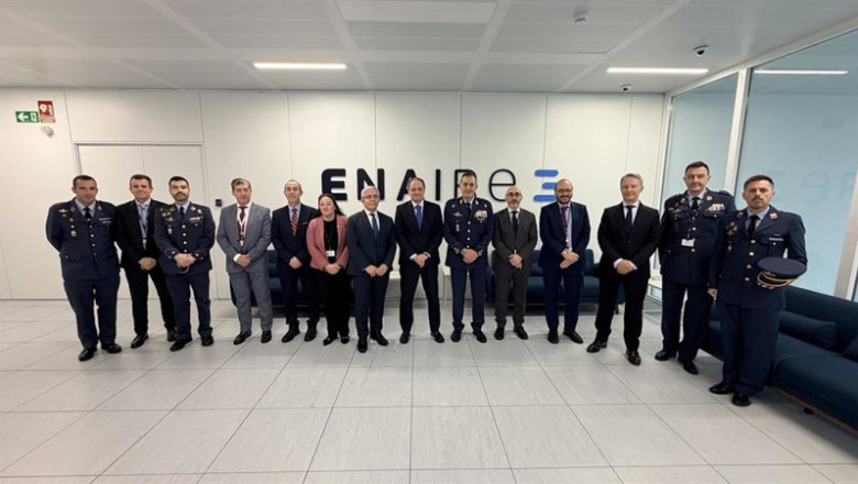 Enaire acoge en el centro de Madrid una reunión con el jefe de Estado Mayor del Ejército del Aire y del Espacio. | ENAIRE ep enaire acoge en el centro de madrid una reunion con el jefe de estado mayor del ejercito del aire