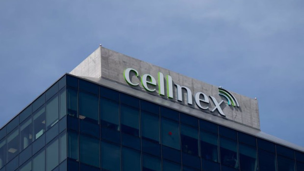 ep fachada de la sede de cellnex telecom a 2 de abril de 2024 en barcelona catalunya espana
