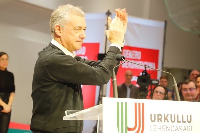Iñigo urkullu interviene en el acto de presentación de candidaturas a las elecciones del 5 d abril en Vitoria | PNV ep inigo urkullu interviene en el acto de presentacion de candidaturas a las elecciones del 5 d