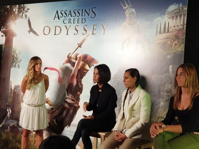 Joana Pastrana y Marina Bravo en la presentación de Assassin's Creed Odyssey | EUROPA PRESS ep joana pastranamarina bravola presentacionassassins creed odyssey