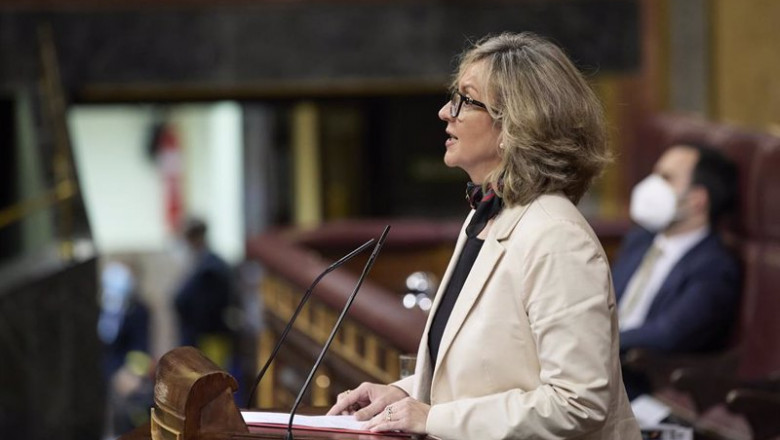 ep la diputada del psoe merce perea interviene en un pleno en el congreso