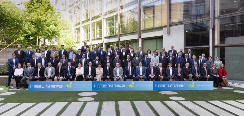 Los socios de Future: Fast Forward registran el proyecto al PERTE VEC con la ambición de convertir a España en un 'hub' del vehículo eléctrico en Europa. | MIKEL PRIETO ep los socios de future fast forward registran el proyecto al perte vec con la ambicion de convertir