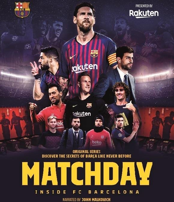 ep poster promocional de la serie matchday - inside fc barcelona de rakuten y bara studios
