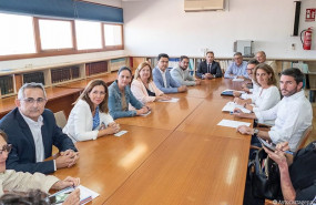 ep reunion de trabajo de los siete alcaldes de la comarca de cartagena con la ministra teresa ribera