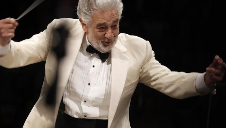 September 13, 2013 - Los Angeles, California, United States: Placido Domingo conducts music from Spain with the Los Angeles Philharmonic Orchestra at the Hollywood Bowl on Thursday night, Sept. 13, 2018. On August 13, 2019 it was reported that at least n | Luis Sinco ep september 13 2013 - los angeles california united states placido domingo conducts music from spain with theangeles philharmonic orchestra at the hollywood bowl on thursday night sept 13 2018 on august 13 2019 it was reported that at least n