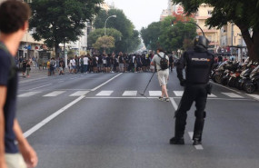 ep trabajadores del metal se manifiestan por la avenida principal de cadiz