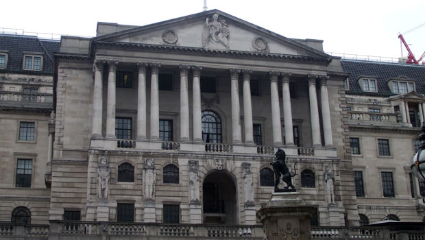 dl bank of england boe b of e interest rates pound sterling gbp building city of london pb