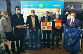 ep acto de bienvenida del connecting europe express en medina del campo