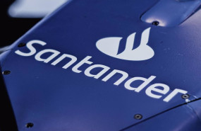 ep archivo   el logo de banco santander en el coche de williams raicng de f1
