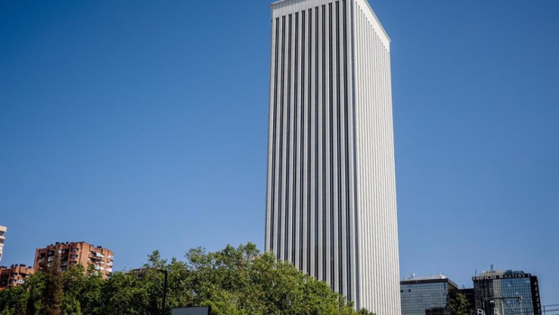 ep archivo   fachada de la torre picasso a 31 de julio de 2022 en madrid espana