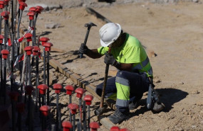ep archivo   trabajadores durante la realizacion de las obras de la a 5 a 29 de julio de 2025 en