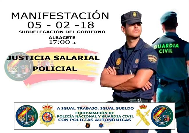 Cartel de la manifestación | JUSAPOL/EUROPA PRESS ep cartella manifestacion 20180204192302