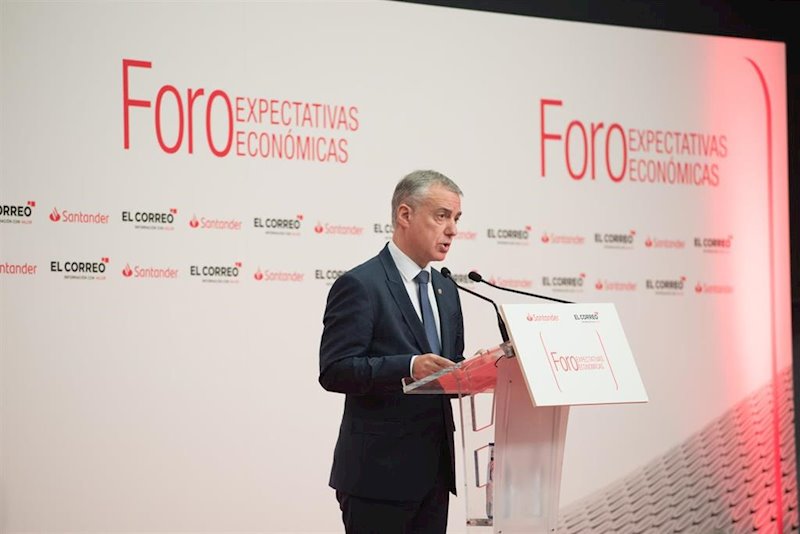ep el lehendakari inigo urkullu en un foro economico en bilbao