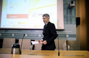 ep el ministro de interior fernando grande-marlaska a su llegada a la presentacion del informe de