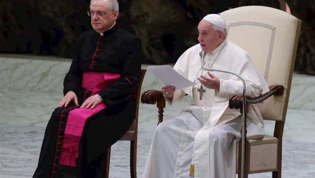 ep el papa francisco en una audiencia general