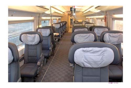 Interior de un coche de tren AVE de Renfe | RENFE - Archivo ep interior de un coche de tren ave de renfe