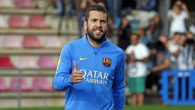 Jordi Alba en un entrenamiento con el FC Barcelona | MIGUEL RUIZ (FCB) ep jordi albaun entrenamientofc barcelona