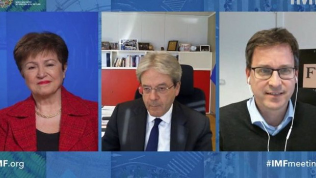 ep la directora gerente del fmi kristalina georgieva comparte un acto con el comisario economico de