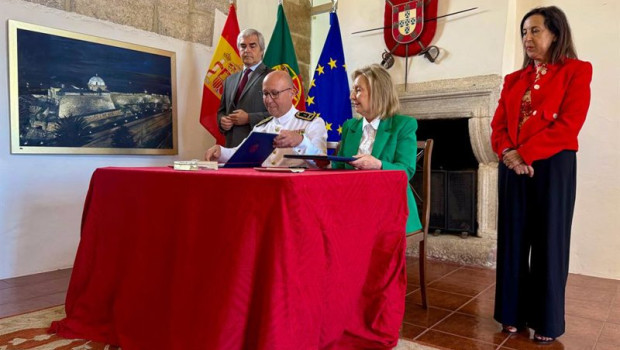 ep la ministra de defensa margarita robles asiste a la firma del memorandum de entendimiento entre