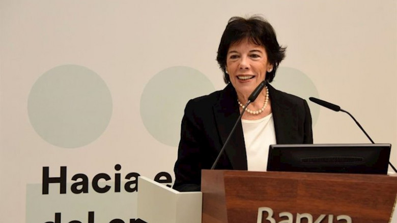 ep la ministra de educacion y formacion profesional en funciones isabel celaa en la inauguracion de
