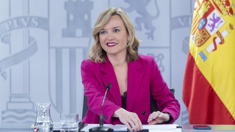 ep la ministra portavoz de educacion formacion profesional y deporte pilar alegria ep la ministra portavoz de educacion formacion profesional y deporte pilar alegria