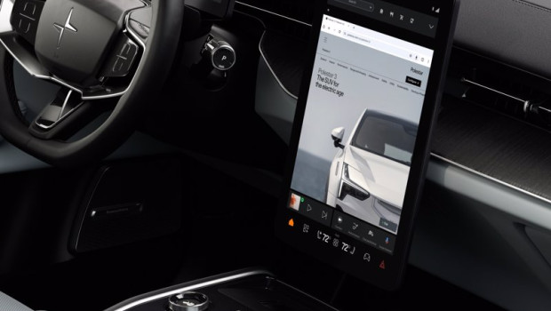 ep la nueva funcion de google chrome en un polestar 2