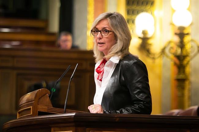 La portavoz del Pacto de Toledo del PSOE, Mercé Perea, en el Congreso | CONGRESO ep la portavozpactotoledopsoe merce perea encongreso