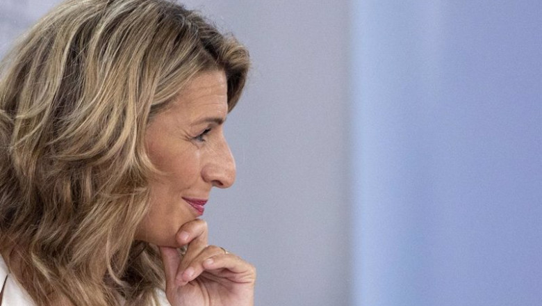 ep la vicepresidenta segunda y ministra de trabajo y economia social yolanda diaz comparece en rueda