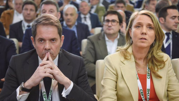 ep los dos candidatos a presidente de cepyme gerardo cuerva y angela de miguel durante la asamblea ep los dos candidatos a presidente de cepyme gerardo cuerva y angela de miguel durante la asamblea