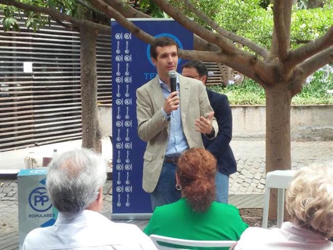 Pablo Casado en un acto en Tenerife | EUROPA PRESS ep pablo casadoun actotenerife