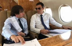 ep pedro sanchez en el falcon en imagen de archivo