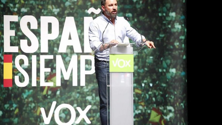 Santiago Abascal, presidente de VOX, en un mitin de Vox en Vigo en la campaña para las elecciones generales del 10 de noviembre | Marta Vázquez Rodríguez - Europa Press - Archivo ep santiago abascal presidente de vox en un mitin de vox en vigo en la campana para las elecciones