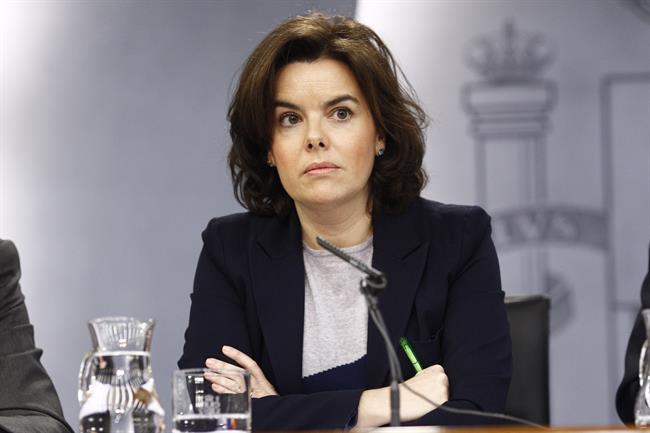 Soraya Sáenz de Santamaría en la rueda de prensa tras el Consejo de Ministros | EUROPA PRESS ep soraya saenzsantamariala ruedaprensaconsejoministros