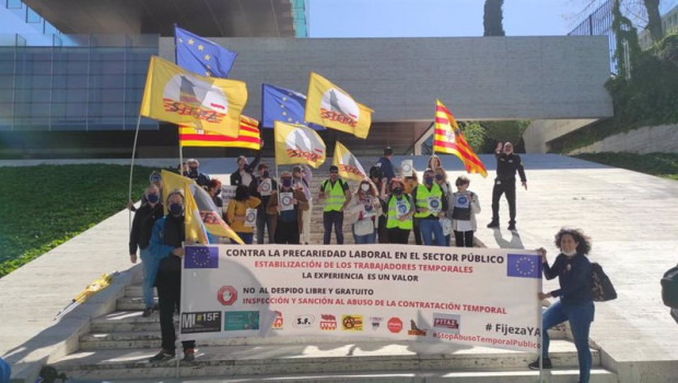 ep stepa se manifiesta en madrid para que las autonomias no violen la ley de abuso de temporalidad