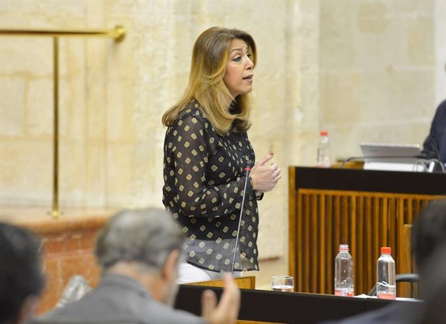 Susana Díaz, este jueves en el Pleno del Parlamento | JUNTA/Archivo ep susana diaz este juevesplenoparlamento