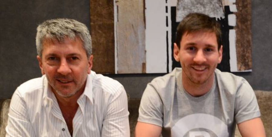 Leo Messi y su padre