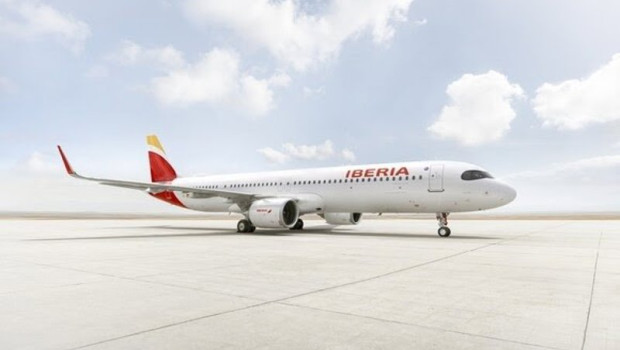 ep archivo   airbus a321xlr de iberia imagen de archivo
