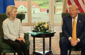 ep archivo   ursula von der leyen y donald trump en turnberry escocia