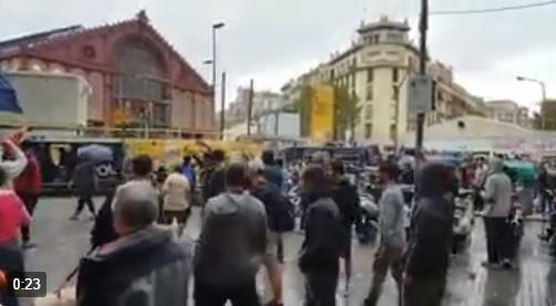 Captura de vídeo en el que Interior denuncia agresiones a policías y guardia civ | TWITTER ep capturavideoque interior denuncia agresionespoliciasguardia civ