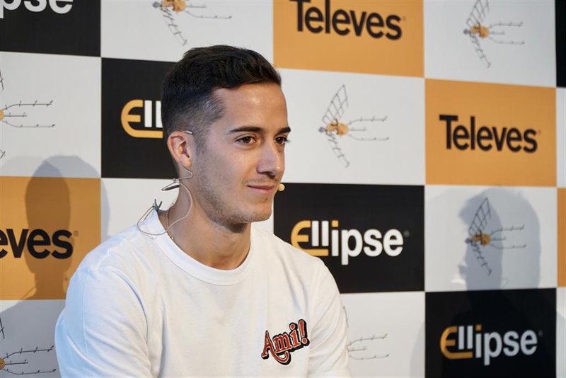 ep el delantero del real madrid lucas vazquez en un acto publicitario