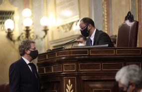 ep el portavoz del pdecat en el congreso ferran bel i y el vicepresidente primero del congreso de