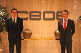 ep el presidente de la ceoe antonio garamendi y el director general y consejero delegado de