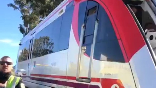 ep imagen del tren de via estrecha siniestrado cerca de cartagena