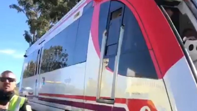 ep imagen del tren de via estrecha siniestrado cerca de cartagena