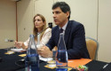 ep la delegada regional de red electrica de espana en canarias ainara irigoyen y el director de