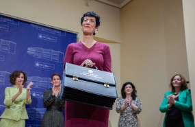 ep la hasta ahora portavoz del psn en el ayuntamiento de pamplona elma saiz tras recibir la cartera