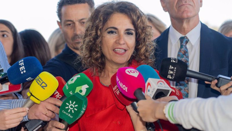 ep la ministra de hacienda y funcion publica maria jesus montero en una atencion a medios este ep la ministra de hacienda y funcion publica maria jesus montero en una atencion a medios este