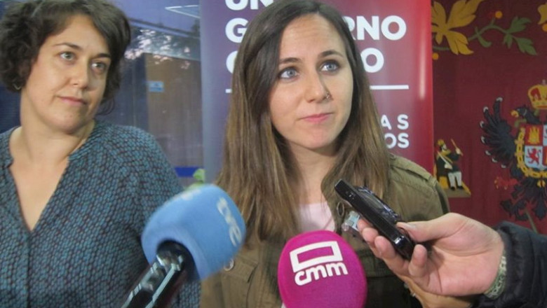 La portavoz adjunta de Unidas Podemos-IU en el Congreso y Diputada por Navarra, Ione Belarra, y la diputada nacional Teresa Arévalo. | EUROPA PRESS ep la portavoz adjunta de unidas podemos-iu en el congreso y diputada por navarra ione belarra y la
