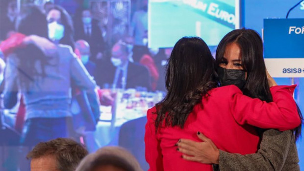 ep la presidenta de ciudadanos ines arrimadas i y la vicealcaldesa de madrid begona villacis se
