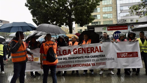 ep manifestantes del sindicato ugt catalunya